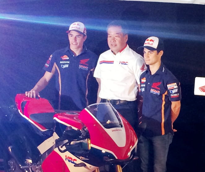 Marquez, Nakamoto and Pedrosa launch the RC213V-S