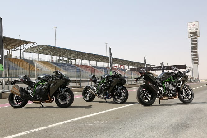 Ninja H2 and H2R in Qatar on the press launch