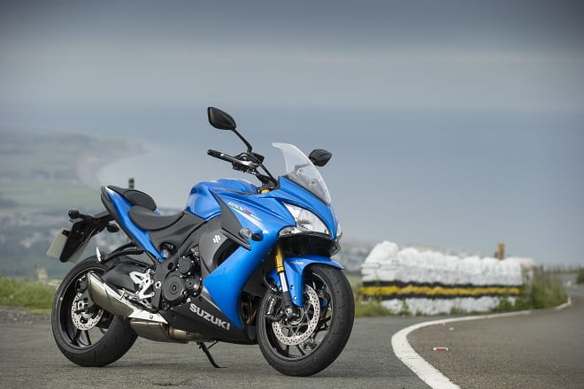 Suzuki's GSX-S1000F at the Isle of Man, taking in the view at Guthries.