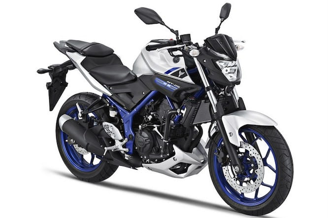 Yamaha's MT25, which will soon become the MT-03 in Europe
