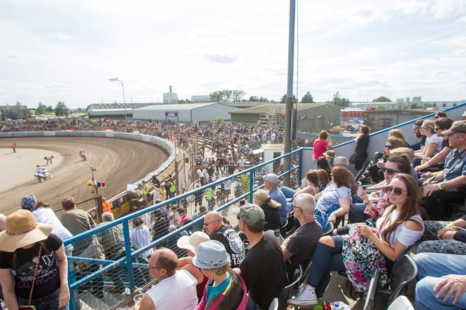 The crowds enjoyed the summer weather and high class entertainment at the Adrian Flux Arena in Kings Lynn