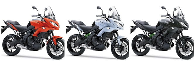 And three new colours for the Versys 650