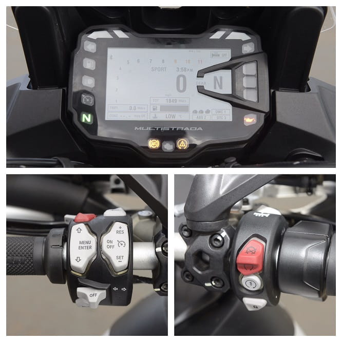 Ducati: Keyless ignition means this is the lock button