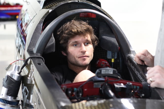 Guy Martin tries the Triumph Rocket Streamliner for size