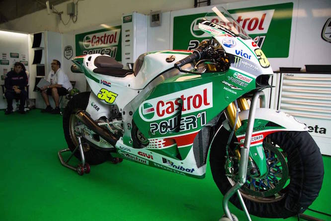 Crutchlow sported a Castrol livery at the Brno test