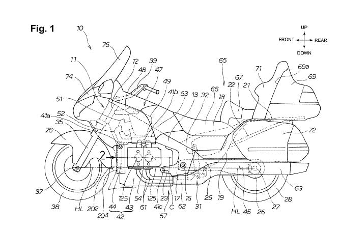 Honda Goldwing Hybrid patents date back to 2011