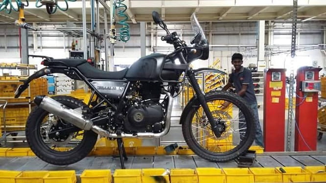 Royal Enfield Himalayan on the production line in India