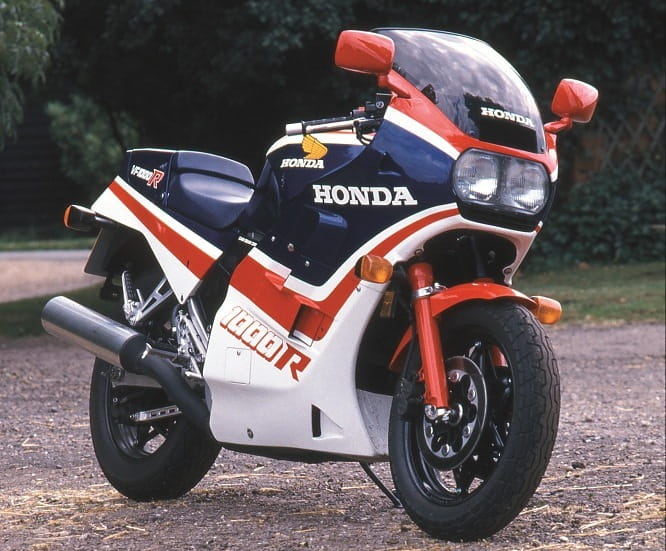 The Honda VF1000R road bike appeared in 1984