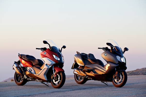 2016 BMW maxi scooters: Sport on the left and GT on the right