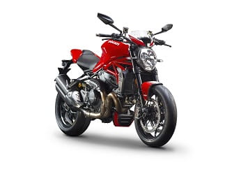 Available in two colour schemes: Ducati Red