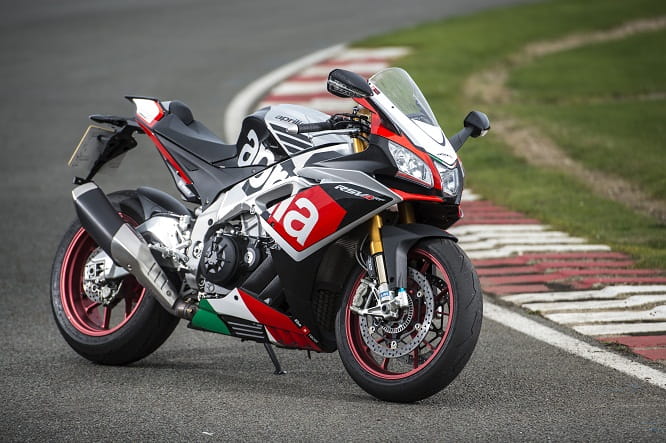 At home on the track, the RSV4-RF lives for apexes
