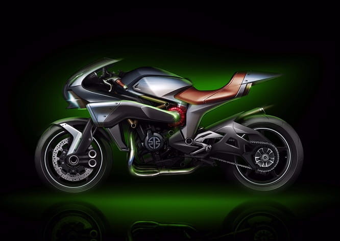 Kawasaki Concept 'Spirit Charger' - an H2 designed for longer journeys