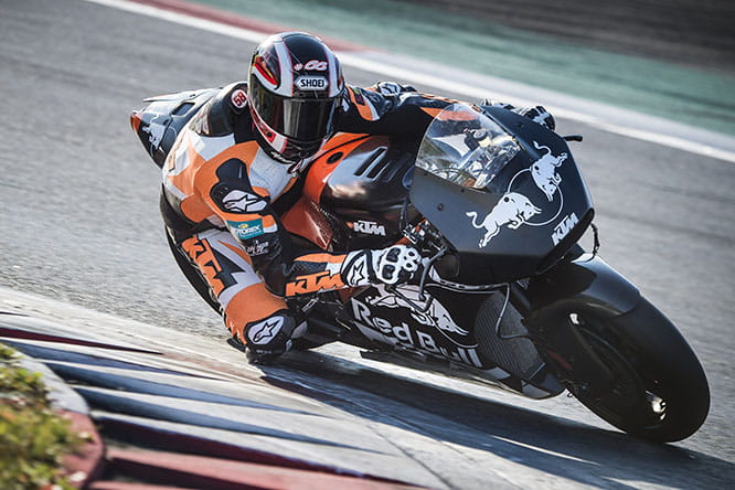 KTM RC16 testing at the Red Bull Ring in Austria