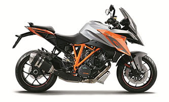 KTM Super Duke GT is available in two colours: grey or orange