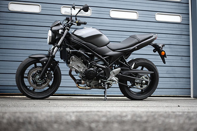 One of the four colours the new SV650 is available in: Mat Black