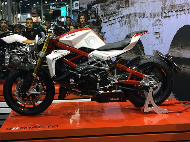 Ducati-powered super naked is available with a supercharger kit