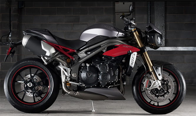 Speed Triple R with carbon bodywork, Ohlins front and rear plus a bespoke paint scheme