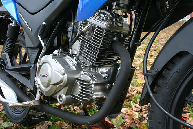 Four-stroke single musters 10.4bhp, but it's enough (just)
