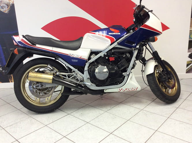 The VF750F was the first street bike to use a slipper clutch