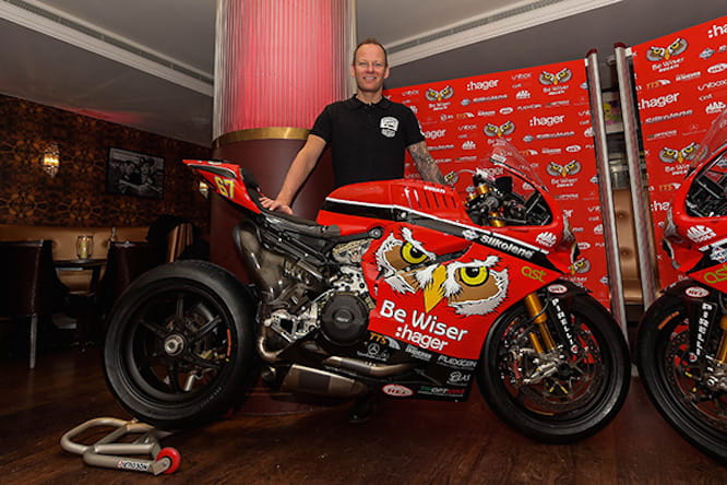 Shakey with his new BeWiser Ducati