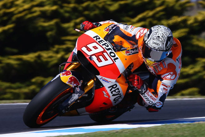 Marquez topped the timesheet on Friday