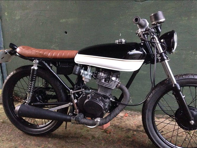 The CG125 isn't an obvious choice for the cafe racer treatment
