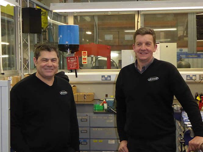 Ken Summerton (left) and Chris Taylor, the founders and owners of K-Tech, have been working together for 24 years.