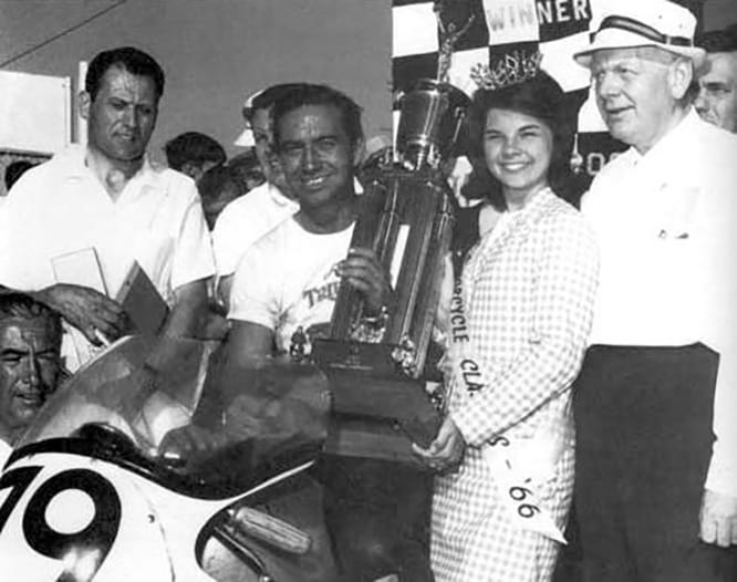 American racer, Buddy Elmore, was the first to win the Daytona 200 on a Triumph