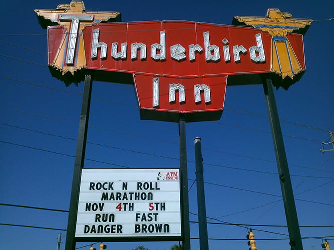 Thunderbird Inn in South Carolina, the inspiration behind the Triumph model's name