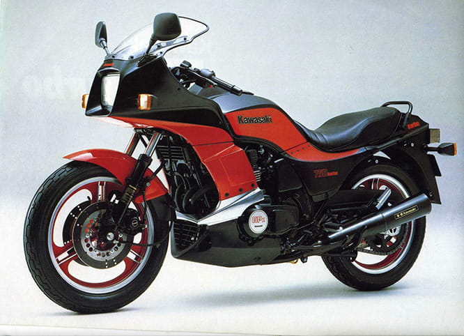 Unveiled in 1984, the GPz750T was arguably the best of the Japanese turbo charged bikes