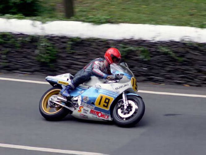 Rob McElnea won the last 500cc race after Joey Dunlop ran out of fuel
