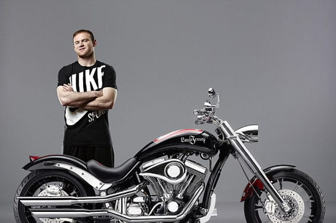 Wayne Rooney and his customised Lauge Jensen bike