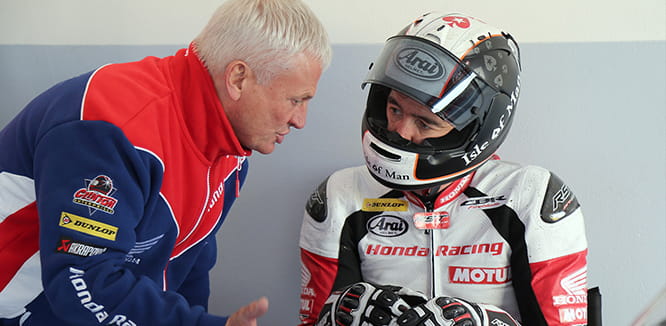 Soon-to-be-retiring boss of Honda Racing, Neil Tuxworth